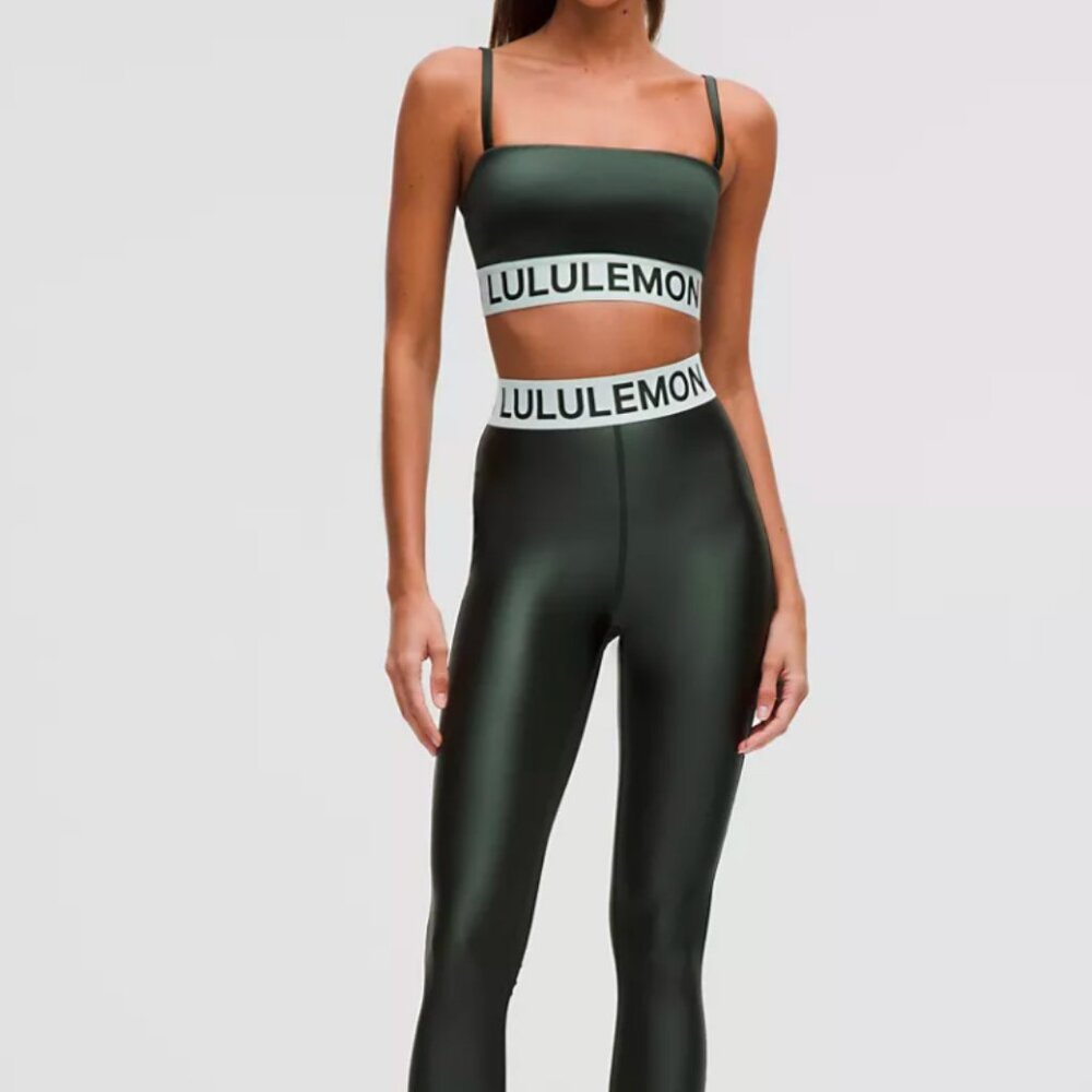 Not for sale Lululemon satin shiny  set size small top size 6 Lululemon leggings